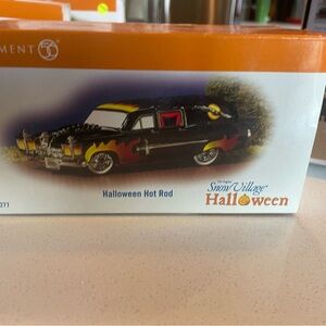 Department 56 Halloween Hot Rod Decor - Black, Red, Yellow